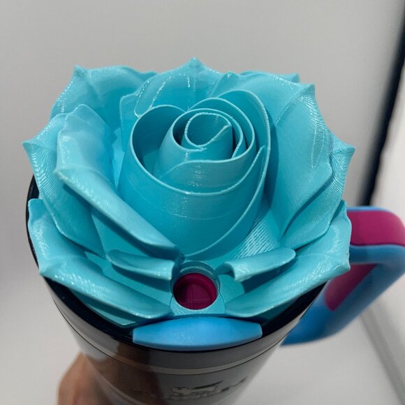 3D Rose Tumbler Topper that fit the new Barbie x Stanley 1959 Original lids - Picture 8 of 10